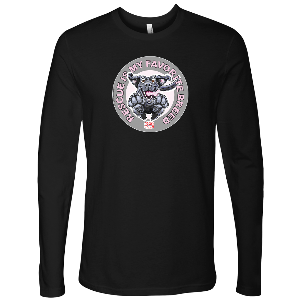 Rescue is My Favorite Breed - Black Labrador Long Sleeve