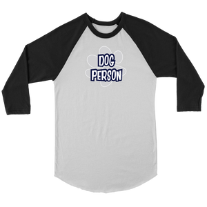 Dog Person - Canvas Unisex 3/4 Raglan