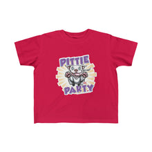 Load image into Gallery viewer, Kid&#39;s Fine Jersey Pittie Party Happy Pitbull Puppy Tee