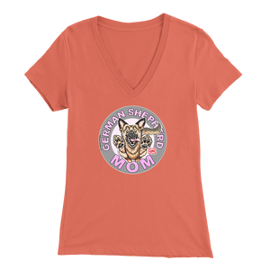 German Shepherd Mom - Bella Womens V-Neck