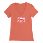 OMG Logo - Bella Womens V-Neck Shirt for Dog Lovers