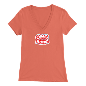 OMG Logo - Bella Womens V-Neck Shirt for Dog Lovers