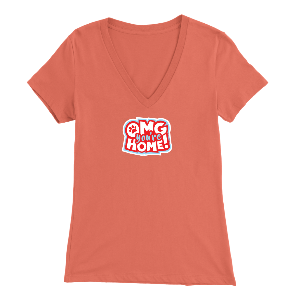 OMG Logo - Bella Womens V-Neck Shirt for Dog Lovers