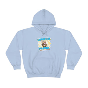 Cute Yellow Labrador Retriever Dog - Squirrel Patrol Puppy - Unisex Heavy Blend™ Hooded Sweatshirt