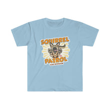 Load image into Gallery viewer, German Shepherd Puppy Dog Squirrel Patrol Unisex Softstyle T-Shirt