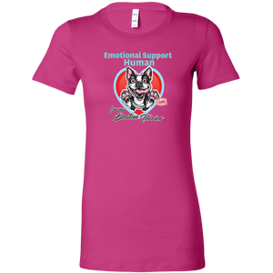 Emotional Support Human - Boston Terrier Womens Shirt for Bostie Lovers