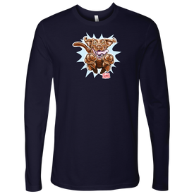 Next Level Mens Long Sleeve featuring the OMG Chocolate Labrador Retriever 