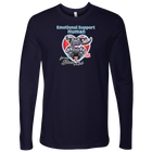 Emotional Support Human - Black Labrador Retriever - Next Level Mens Long Sleeve