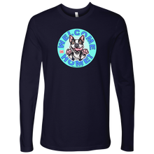 Load image into Gallery viewer, Boston Terrier - Welcome Home - Next Level Mens Long Sleeve