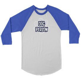 Dog Person - Canvas Unisex 3/4 Raglan