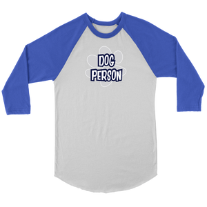 Dog Person - Canvas Unisex 3/4 Raglan