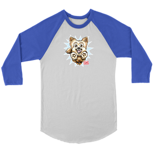 Yorkshire Terrier (Yorkie) - Canvas brand Unisex 3/4 Raglan