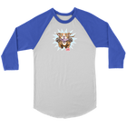 Red Nose Pitbull - Canvas brand Unisex 3/4 Raglan