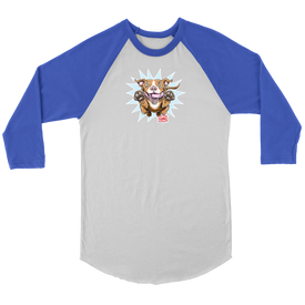 Red Nose Pitbull - Canvas brand Unisex 3/4 Raglan