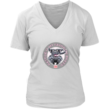 Load image into Gallery viewer, Rescue is My Favorite Breed - Black Labrador Womens V-Neck