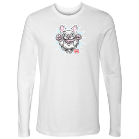 White French Bulldog - Frenchie - Next Level Mens Long Sleeve