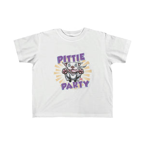 Kid's Fine Jersey Pittie Party Happy Pitbull Puppy Tee