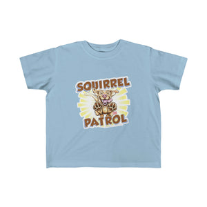 Cute Yellow Labrador Retriever Puppy Dog Squirrel Patrol - Kid's Fine Jersey Tee