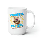 Mom's Mug - Yellow Labrador Retriever Dog - Squirrel Patrol - Ceramic Mug 15oz
