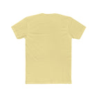 Excited Yellow Labrador Retriever Puppy Dog on a Men's Cotton Crew Tee