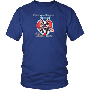 Emotional Support Human - Boston Terrier - District Unisex Shirt