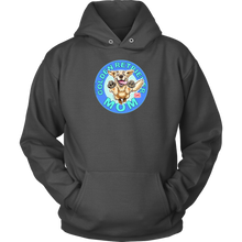 Load image into Gallery viewer, A grey hoodie with the golden retriever mom design on the front