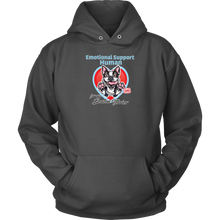 Load image into Gallery viewer, Emotional Support Human - Boston Terrier - Unisex Hoodie for Bostie Dog Lovers