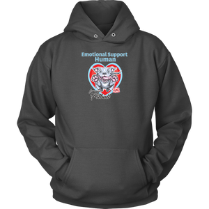 Emotional Support Human - Blue Nose Pitbull - Unisex Hoodie