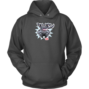 Happy Excited Jumping Black Labrador Retriever Dog - Unisex Hoodie for Dog Lovers