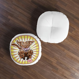 Tufted Floor Pillow, Round