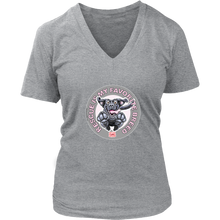 Load image into Gallery viewer, Rescue is My Favorite Breed - Black Labrador Womens V-Neck