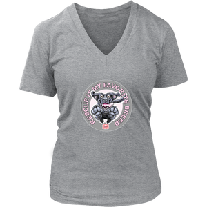 Rescue is My Favorite Breed - Black Labrador Womens V-Neck