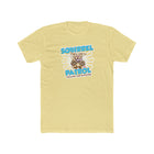 Excited Yellow Labrador Retriever Puppy Dog on a Men's Cotton Crew Tee