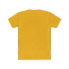 Excited Yellow Labrador Retriever Puppy Dog on a Men's Cotton Crew Tee
