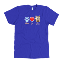 Load image into Gallery viewer, Peace Love Yorkie - Men&#39;s T-Shirt for Yorkshire Terrier Dog Lovers