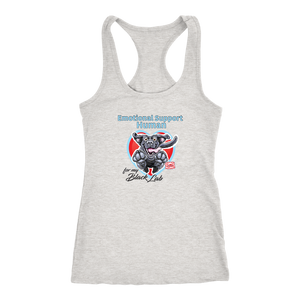 Emotional Support Human - Black Labrador Retriever - Racerback Tank for Dog Lovers