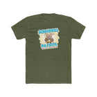 Excited Yellow Labrador Retriever Puppy Dog on a Men's Cotton Crew Tee