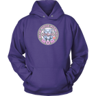This comfy purple hoodie features the OMG Blue Nose Pitbull Mom design on the front in full vibrant color. 