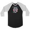 Emotional Support Human - Black Labrador Retriever - Canvas Unisex 3/4 Raglan