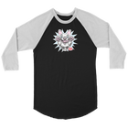 White French Bulldog - Frenchie - Canvas brand Unisex 3/4 Raglan