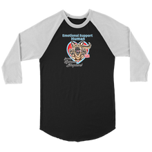 Load image into Gallery viewer, Emotional Support Human - German Shepherd - Canvas brand Unisex 3/4 Raglan