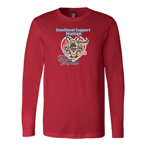 Emotional Support Human - German Shepherd - Canvas brand Long Sleeve Shirt