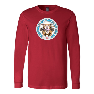 Rescue is my favorite breed - Red Nose Pitbull - Long Sleeve Shirt by Canvas