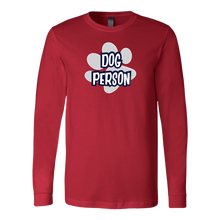 Load image into Gallery viewer, Dog Person - Canvas Long Sleeve Shirt