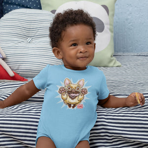 OMG Fawn French Bulldog - Frenchie - Baby Bodysuit