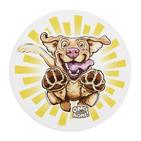 Happy Yellow Labrador Retriever Mouse Pad