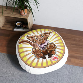 Tufted Floor Pillow, Round