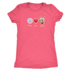 pink Next Level Triblend Shirt featuring the Peace Love Yorkie dog design from OMG You're HOME!
