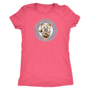 Rescue is My Favorite Breed - Yorkie - Women's Triblend Shirt