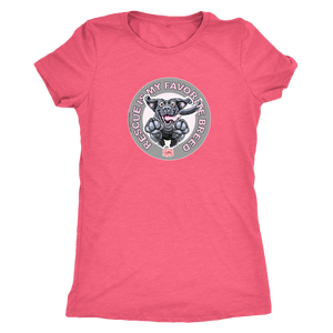 Rescue is My Favorite Breed - Black Labrador Womens Triblend